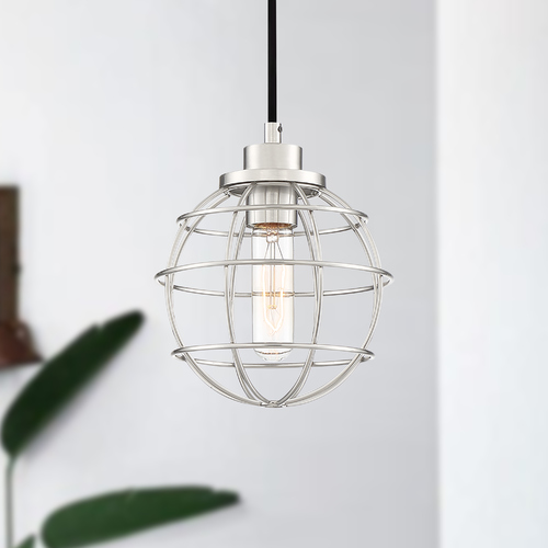 Quoizel Lighting Navigator Earth Black Mini Pendant by Quoizel Lighting NVG1507EK