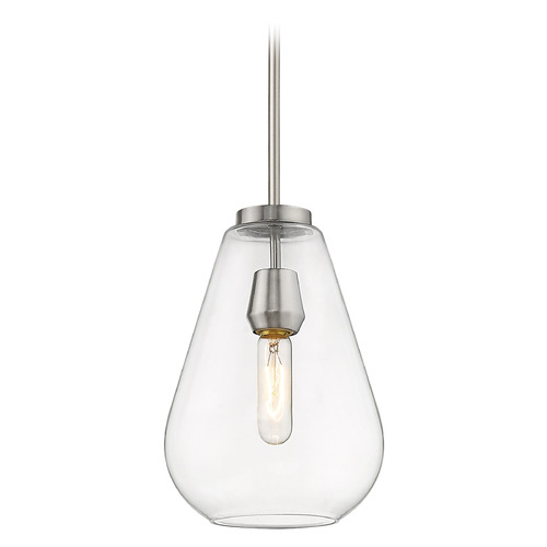 Z-Lite Ayra Brushed Nickel Mini Pendant by Z-Lite 488P8-BN