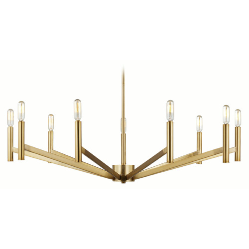 Visual Comfort Studio Collection Vector Satin Brass Chandelier