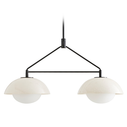 Glaze 32-Inch Linear Pendant in Blackened Steel by Arteriors Home
