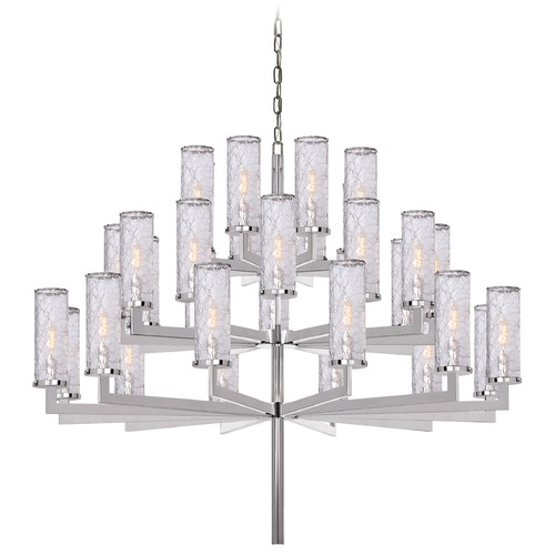 Visual Comfort Signature Collection Kelly Wearstler Liaison Chandelier in Nickel by Visual Comfort Signature KW5202PNCRG