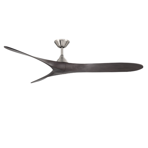 WAC Lighting Malibu 70-Inch Outdoor Fan in Brushed Nickel & Ebony by WAC Lighting F-089-BN&EB