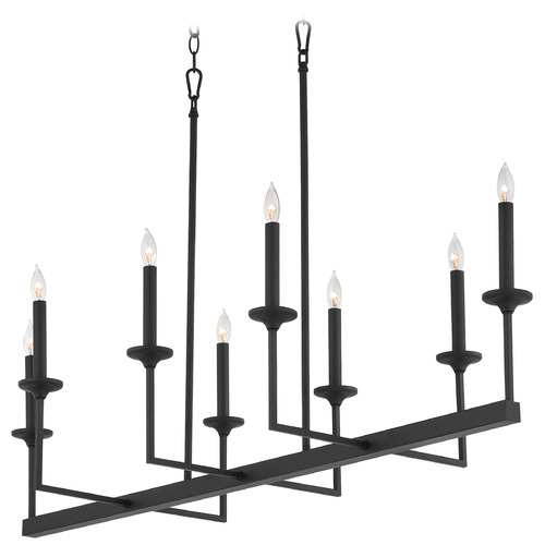 Eldorado Matte Black Island Light by Quorum Lighting