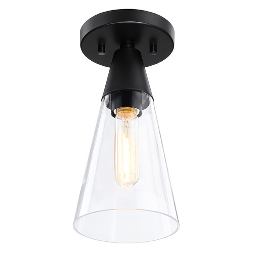 Designers Fountain Norro Matte Black Flushmount Light