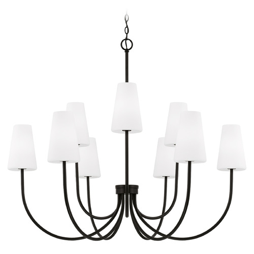 Capital Lighting Capital Lighting Averitt Matte Black Chandelier 455291MB-550
