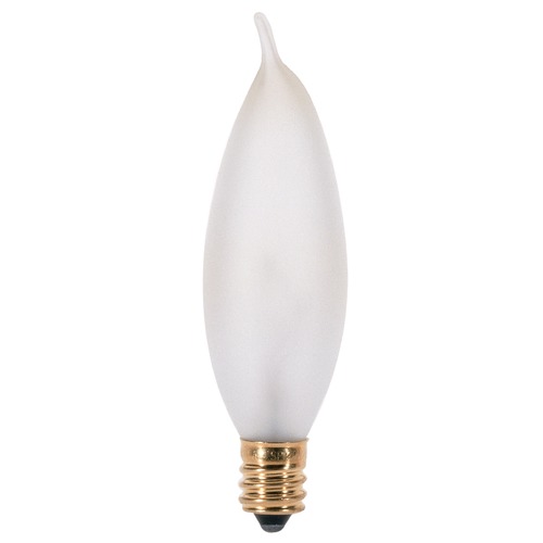 Satco Lighting Incandescent CA8 Light Bulb Candelabra Base Dimmable S3778