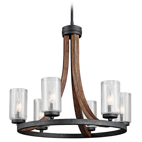 Grand Bank 6-Light Chandelier in Auburn Stained by Kichler Lighting