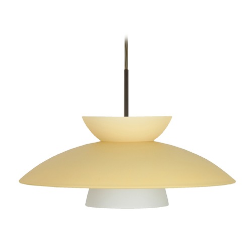 Besa Lighting Besa Lighting Trilo Bronze LED Pendant Light 1JT-451397-LED-BR