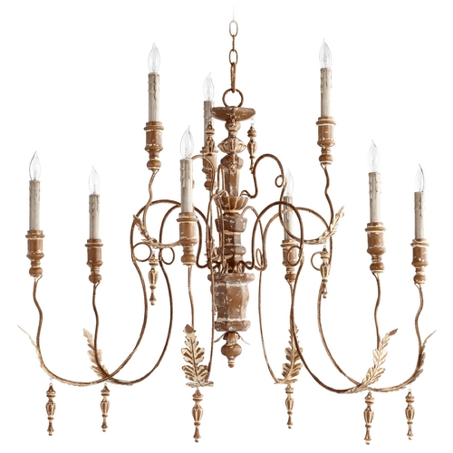 Salento French Umber Chandelier by Quorum Lighting