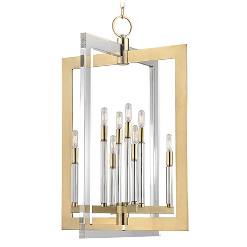 Hudson Valley Lighting Wellington 8-Light Pendant in Aged Brass by Hudson Valley Lighting 9323-AGB