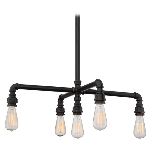 Nuvo Lighting Iron Industrial Bronze Chandelier by Nuvo Lighting 60/5795