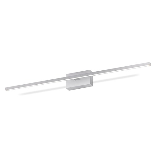 Vega Minor Brushed Nickel LED Vertical Bathroom Light by Kuzco Lighting
