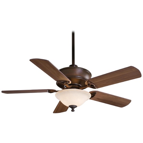 Minka Aire Bolo 52-Inch LED Fan in Oil Rubbed Bronze with Medium Maple Blades F620L-ORB
