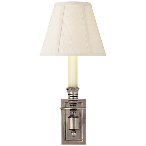 Studio VC French Library Sconce in Antique Nickel by Visual Comfort Signature
