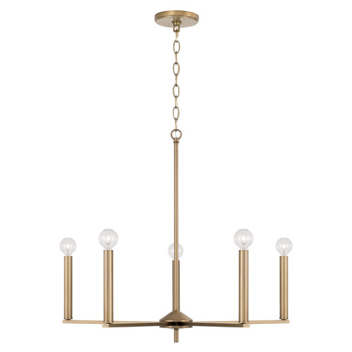 Portman Chandelier in Aged Brass by HomePlace by Capital Lighting