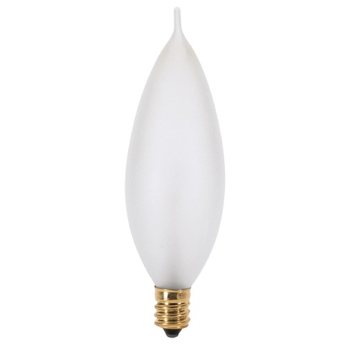 Satco Lighting Incandescent Flame Light Bulb Candelabra Base Dimmable S3779
