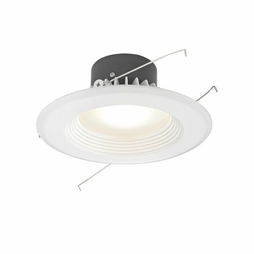 LED Retrofit Trim with White Baffle for 5 or 6 Inch Recessed Cans 3000K 1100 Lumens