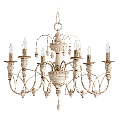 Quorum Lighting Salento Persian White Chandelier by Quorum Lighting 6016-6-70