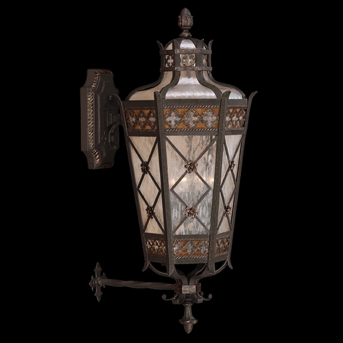 Fine Art Lamps Chateau Outdoor Umber Patina with Gold Accents Outdoor Wall Light