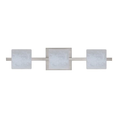 Besa Lighting Besa Lighting Paolo Satin Nickel LED Bathroom Light 3WS-787319-LED-SN