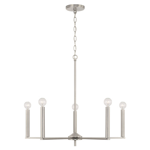 HomePlace by Capital Lighting Portman Chandelier in Brushed Nickel by HomePlace by Capital Lighting 448651BN