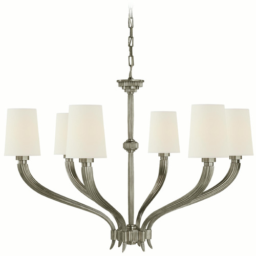 Visual Comfort Signature Collection Visual Comfort Signature Collection Chapman & Myers Ruhlmann Antique Nickel Chandelier CHC2462AN-L