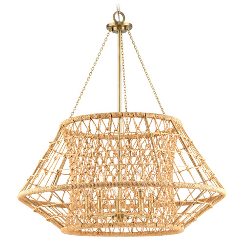 Progress Lighting Progress Lighting Parkhurst 5-Light Vintage Brass Chandelier P400324-163