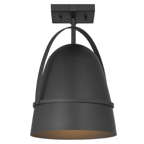 Designers Fountain Rue Black Close To Ceiling Light