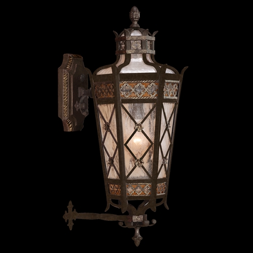Fine Art Lamps Chateau Outdoor Umber Patina with Gold Accents Outdoor Wall Light