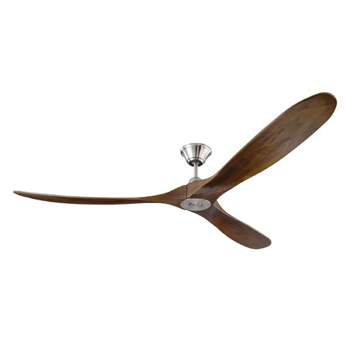 Maverick Max 70-Inch Fan in Brushed Steel by Visual Comfort & Co Fan Collection
