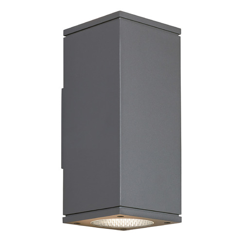 Visual Comfort Modern Collection Sean Lavin Tegel 12-Inch 3000K 10-Deg & 36-Deg LED Outdoor Light in Charcoal by VC Modern 700OWTEG83012NWCHUDUNV