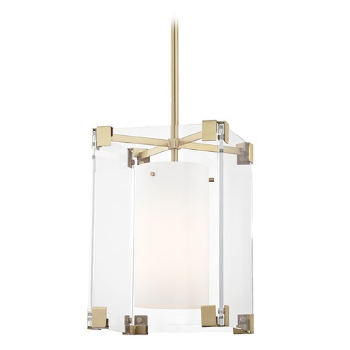 Hudson Valley Lighting Achilles Aged Brass Pendant by Hudson Valley Lighting 4125-AGB