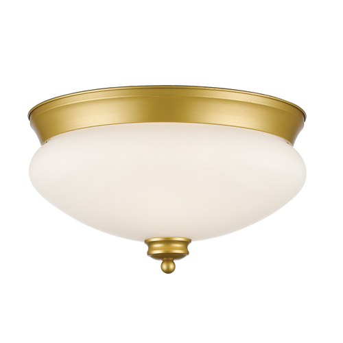 Z-Lite Amon Satin Gold Flush Mount by Z-Lite 721F2-SG