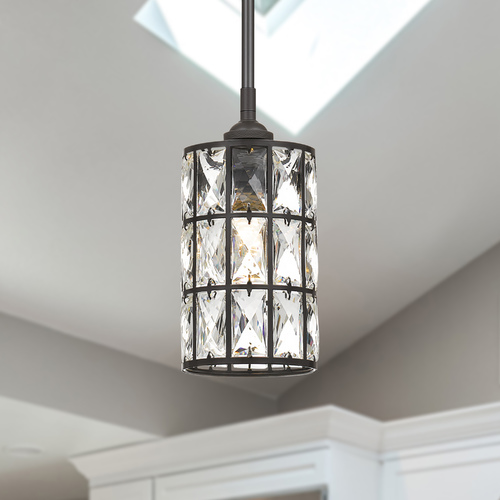 Oliver Western Bronze Mini Pendant by Quoizel Lighting