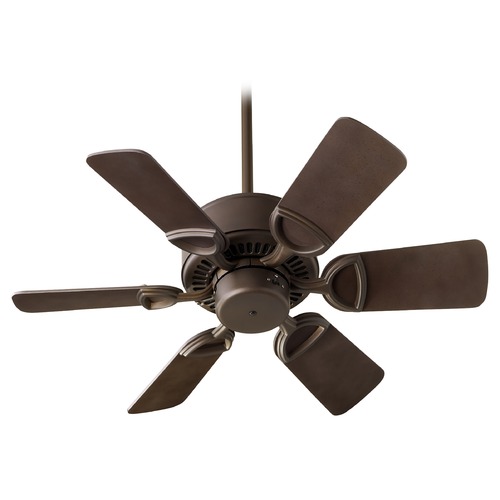 Estate Oiled Bronze Ceiling Fan Without Light by Quorum Lighting
