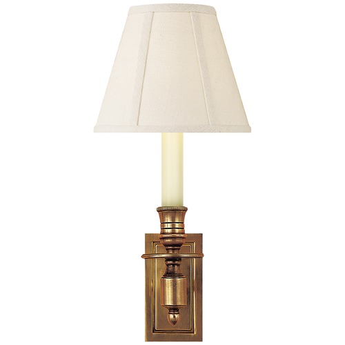 Studio VC French Library Sconce in Antique Brass by Visual Comfort Signature