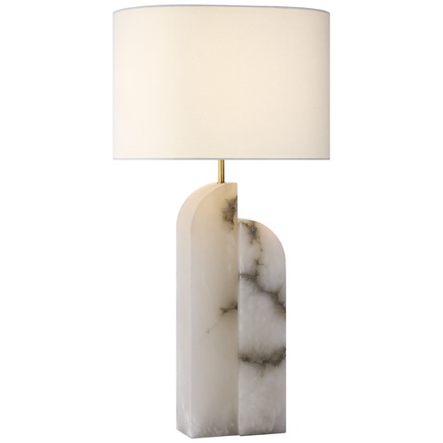Visual Comfort Signature Collection Kelly Wearstler Savoye Right Lamp in Alabaster by Visual Comfort Signature KW3931ALBL