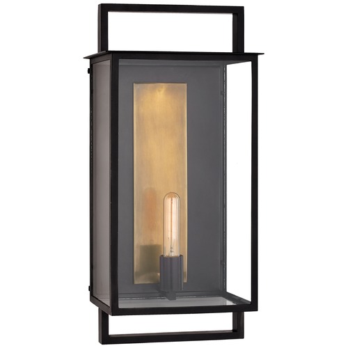 Ian K. Fowler Halle Large Wall Lantern in Aged Iron by Visual Comfort Signature