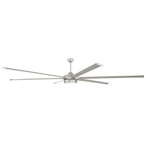 Prost 120-Inch Painted Nickel LED Ceiling Fan by Craftmade Lighting