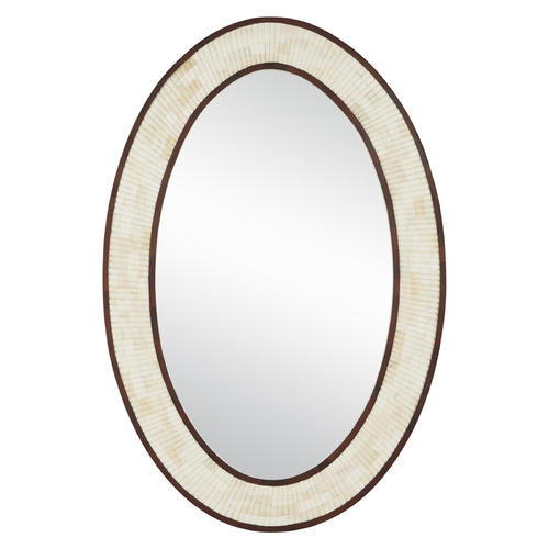 Currey and Company Lighting Andar Oval 26-Inch Decorative Mirror 1000-0125