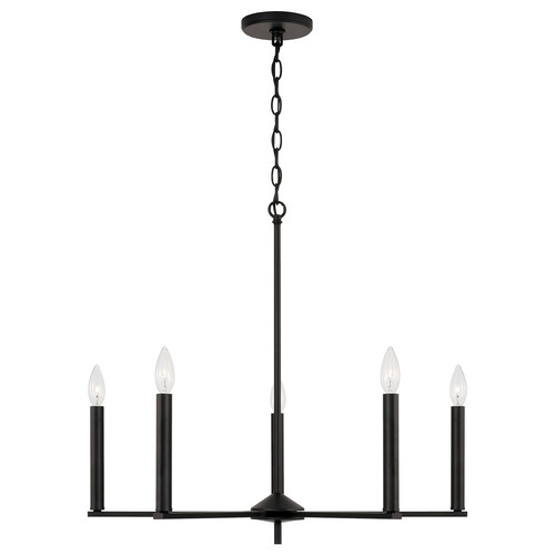 Portman Chandelier in Matte Black by HomePlace by Capital Lighting