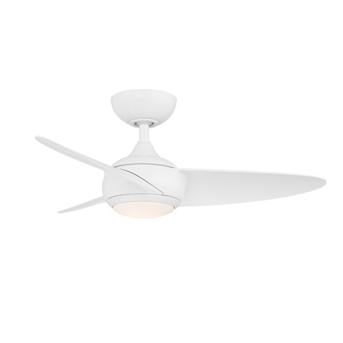 WAC Lighting Malibu 38-Inch LED Outdoor Fan in Matte White by WAC Lighting F-094L-MW