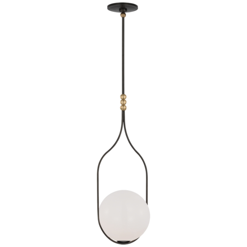 Visual Comfort Signature Collection Jodo 12-Inch LED Pendant in Bronze & Brass by Visual Comfort Signature WS5021BZ/HAB-WG