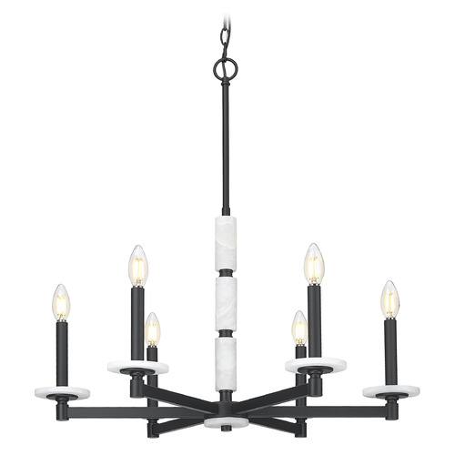 Z-Lite Z-Lite Kaden Matte Black Chandelier 3045-6MB