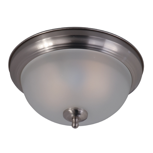 Essentials Satin Nickel Flush Mount by Maxim Lighting