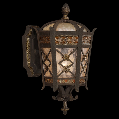 Fine Art Lamps Chateau Outdoor Umber Patina with Gold Accents Outdoor Wall Light