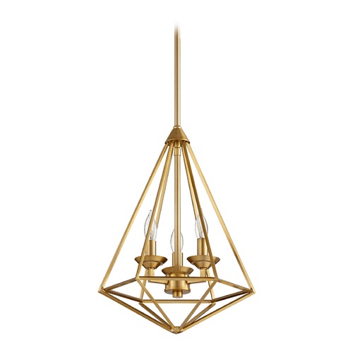 Quorum Lighting Bennett Aged Brass Pendant by Quorum Lighting 8311-8-80