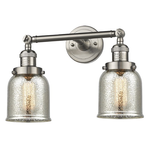 Innovations Lighting Innovations Lighting Small Bell Brushed Satin Nickel Bathroom Light 208-SN-G58