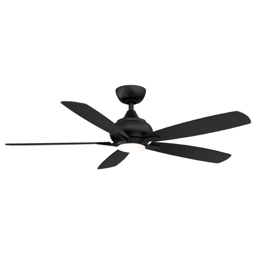 Fanimation Fans Doren Black LED Ceiling Fan with Light