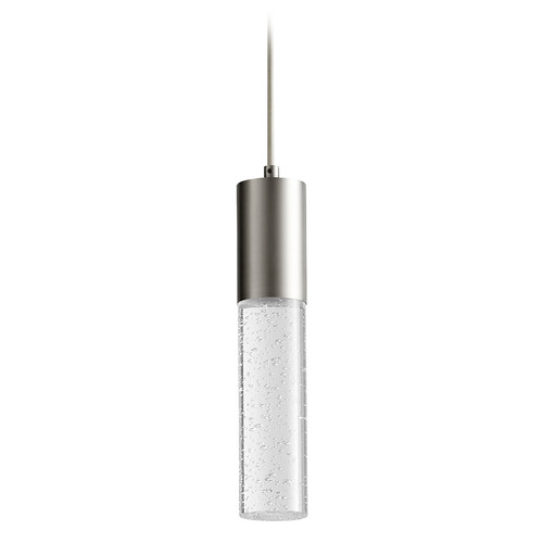 Spirit 13-Inch LED Pendant in Satin Nickel by Oxygen Lighting